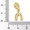 Rack Plating Brass Cubic Zirconia Pendants X-KK-K392-12G-3