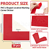 PVC L Shaped Location Marking Corner Sticker DIY-WH0504-919B-2