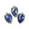 Natural Lapis Lazuli Faceted Pendants G-M431-06P-04-1