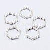 925 Sterling Silver Bead Frames STER-F036-12S-11x10-1