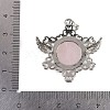 Natural Rose Quartz Pendants G-I366-02P-17-3