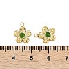 Natural Green Onyx Agate(Dyed & Heated) Flower Charms STAS-I325-143G-02-3