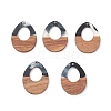 Resin & Walnut Wood Pendants WOOD-C016-01E-1