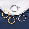 304 Stainless Steel Hoop Earrings EJEW-D195-M-1