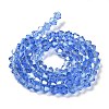 Transparent Electroplate Glass Beads Strands LS-GLAA-F029-2mm-A07-2