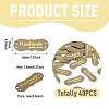 40Pcs PU Leather Craft Label Tags DIY-TADJ0001-22E-3