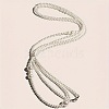 Plastic Imitation Pearl Round Beaded Waist Belly Long Chains for Women FS-WGCCA32-01-5