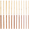 2Bags 2Colors Carbonized Bamboo Knitting Needles TOOL-CL0001-09-1
