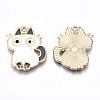 Eco-Friendly Alloy Enamel Pendants ENAM-Q437-030B-NR-2