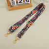 Flower Pattern Nylon Canvas Handbag Webbing Bag Straps PW-WG5C768-05-3