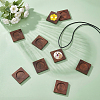 Wood Cabochon Settings WOOD-WH0124-162B-4
