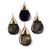 Natural & Dyed Agate Pendants G-S359-201C-1