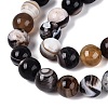 Natural Striped Agate/Banded Agate Beads G-Q606-42B-C01-4