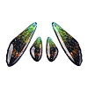 Transparent Resin Wing Earrings Pendants FIND-TAC0006-60E-1