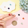 8Pcs 8 Colors Glass with 304 Stainless Steel Pendants GLAA-YW0005-76-4