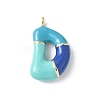 Brass Enamel Pendants KK-E093-03G-D-01-1