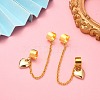 Brass Cuff Earrings EJEW-JE05407-01-3