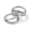 316 Surgical Stainless Steel Hoop Earrings EJEW-P274-06AS-2