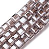 Electroplate Glass Beads Strands EGLA-H108-01A-PL03-1
