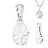 1Pc 925 Sterling Silver Glue-on Flat Pad Bails STER-GA0001-30-1