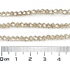 Transparent Electroplate Glass Beads Strands EGLA-A039-T3mm-UA08-4