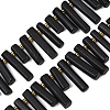 Natural Shungite Beads Strands G-F829-A06-01-1