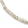 Cubic Zirconia Beaded Necklaces NJEW-JN02618-02-2