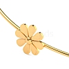 304 Stainless Steel Three Small Daisy Flower Choker Necklaces for Women NJEW-Z040-01G-02-2