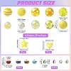 24Pcs 12 Styles Opaque Acrylic Beads MACR-YW0004-70-3