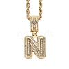 Brass Micro Pave Cubic Zirconia Pendants PW-WG3207D-27-1