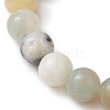 8.5mm Round Natural Flower Amazonite Beaded Stretch Bracelets BJEW-JB10466-01-4