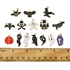 60Pcs 15 Styles Halloween Theme Alloy Enamel Pendants FIND-FS0002-89-5