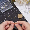 20Pcs 925 Sterling Silver Flat Pad Stud Earring Findings STER-DC0001-63B-3