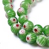 Round Millefiori Glass Beads Strands LK-P002-12-5