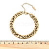 304 Stainless Steel Cuban Link Chain Bracelets for Women Men BJEW-R008-01G-5