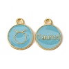 Alloy Enamel Pendants ENAM-S124-01B-16C-2