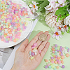 500Pcs Luminous Transparent Acrylic Beads LACR-PA0001-03-3