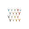 Autumn Pineapple Alloy Enamel Wine Glass Charms AJEW-GA00016-7
