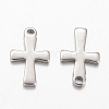 Non-Tarnish 304 Stainless Steel Tiny Cross Charms A-STAS-G076-10P-1