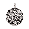 304 Stainless Steel Pendants STAS-K283-17AS-1