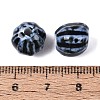 Vintage Porcelain Corrugated Beads PORC-N013-11C-3