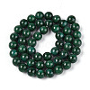 Dyed Natural Mashan Jade Round Beads Strands G-T139-8mm-67F-3