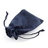 Polyester Imitation Burlap Packing Pouches Drawstring Bags ABAG-R005-14x10-12-3