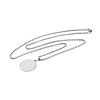 Titanium Steel Pendant Necklaces NJEW-L122-01P-2