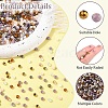 1000Pcs 10 Colors Electroplate Transparent Glass Beads EGLA-YW0005-72A-6