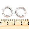 Non-Tarnish 316 Stainless Steel Spring Gate Rings STAS-M296-01P-G-01-3