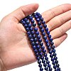 Natural Lapis Lazuli Beads Strands G-G423-6mm-AB-4