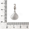 304 Stainless Steel Crystal Rhinestone Sea Animal European Dangle Charms STAS-D153-02B-P-3