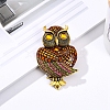 Owl Rhinestone Pins PW-WG93884-01-2