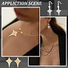 16Pcs 4 Style 304 Stainless Steel Pendants STAS-UN0038-32-6
